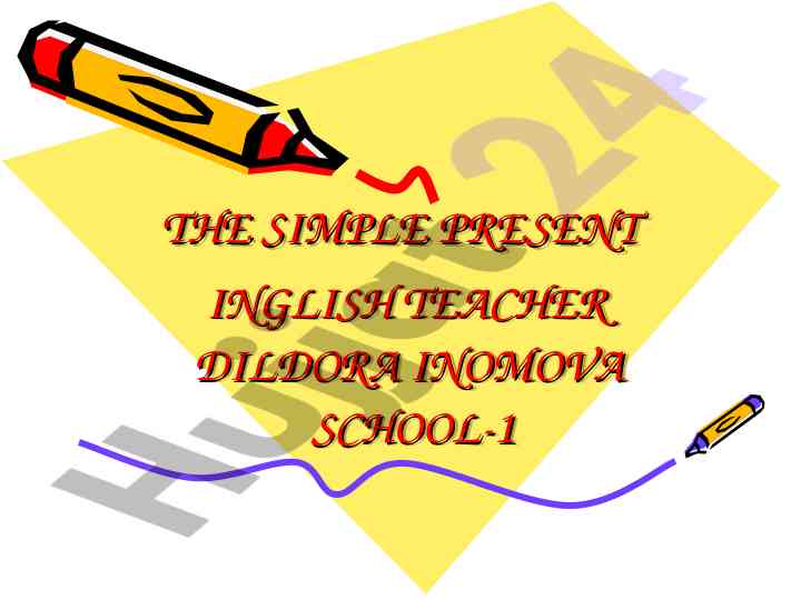 Using the simple present in english teaching