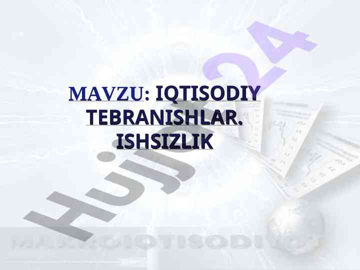 Iqtisodiy tebranishlar va ularning fazalari