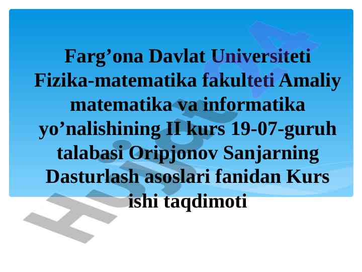 Maskedtextbox komponentasi tasnifi va foydalanishi