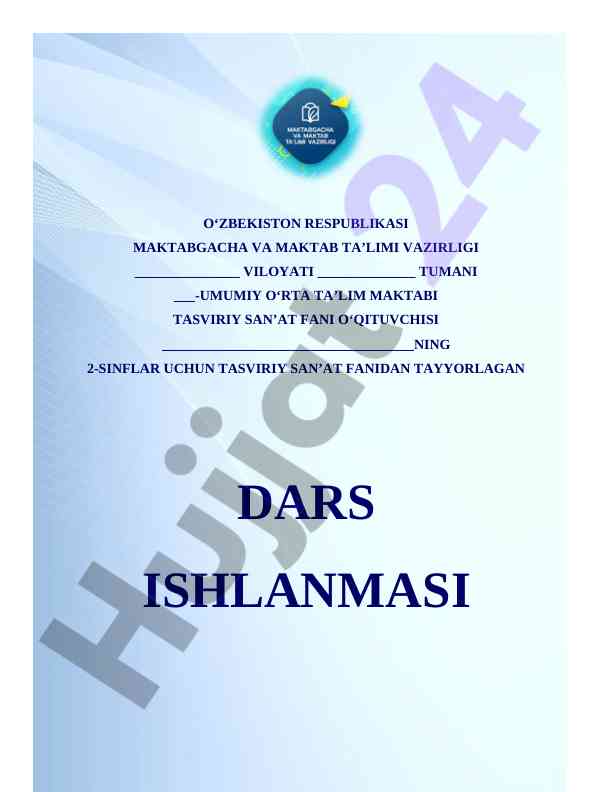 2-sinf tasviriy san'at dars ishlanma Mevalar rasmini chizamiz