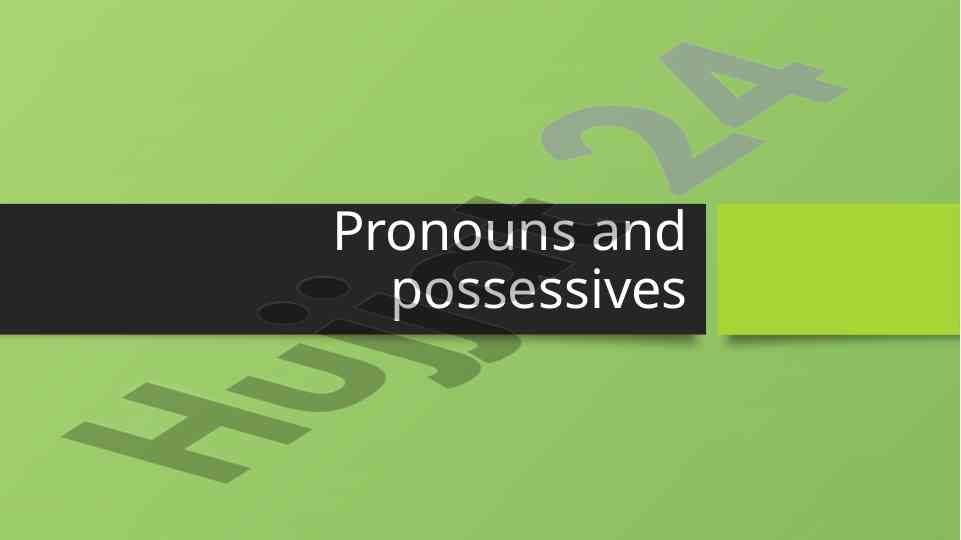 Understanding pronouns and their usage in sentences