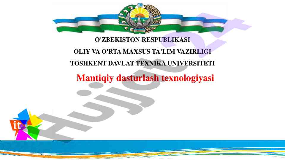 Tarmoqlanuvchi jarayonlar va dasturlash texnologiyalari