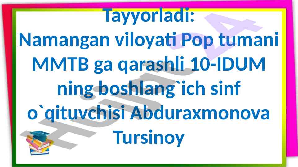 11 dan 20 gacha bo‘lgan sonlar dars ishlanmasi