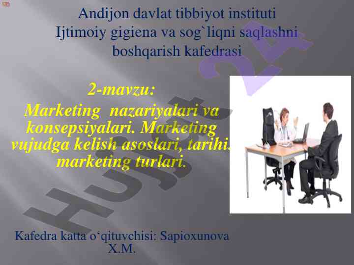 Marketing nazariyalari va konsepsiyalari