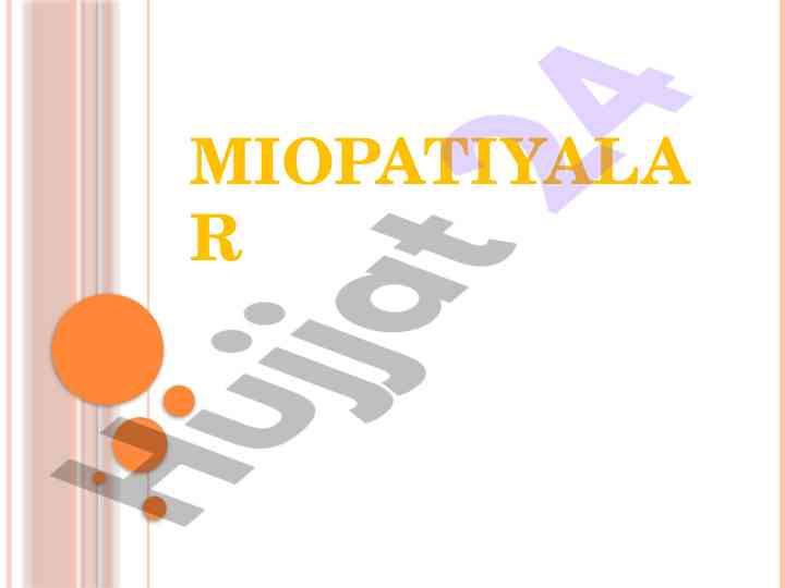 Miopatiyalar: mushak distrofiyalari haqida ma'lumotlar