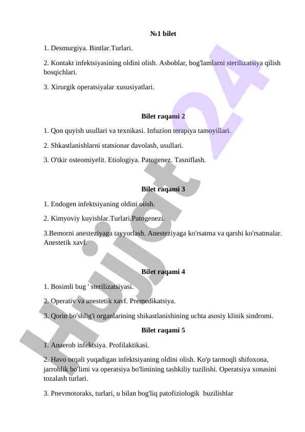 Tibbiyot testlari xususiyatlari va muammolari