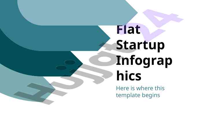 Effective flat startup infographics for presentations