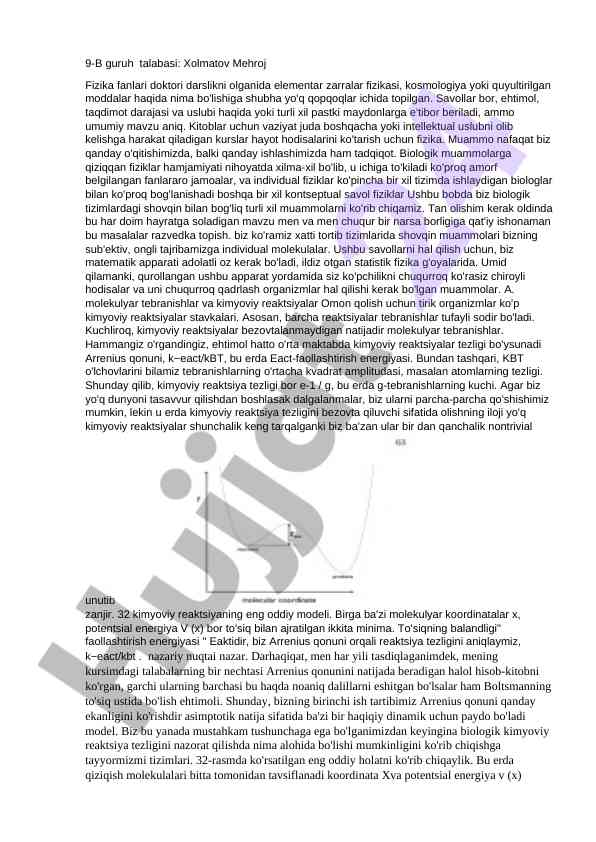 Elementar zarralar fizikasi haqida muhokama