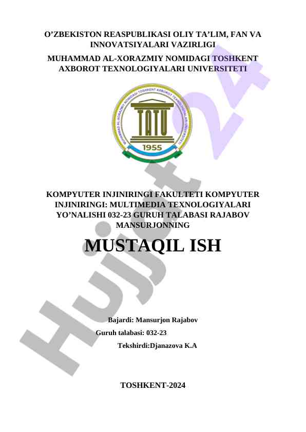Dek tushunchasi va massivlar bilan amal bajarish