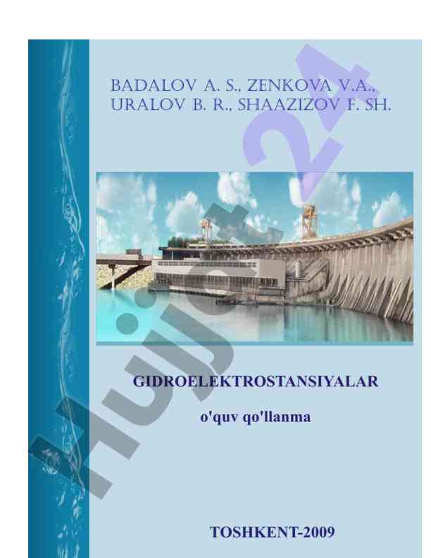 Gidroelektrostansiyalar o'quv qo'llanma