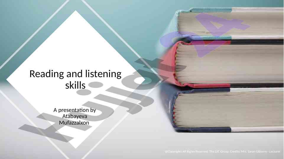 Enhancing reading and listening skills in education