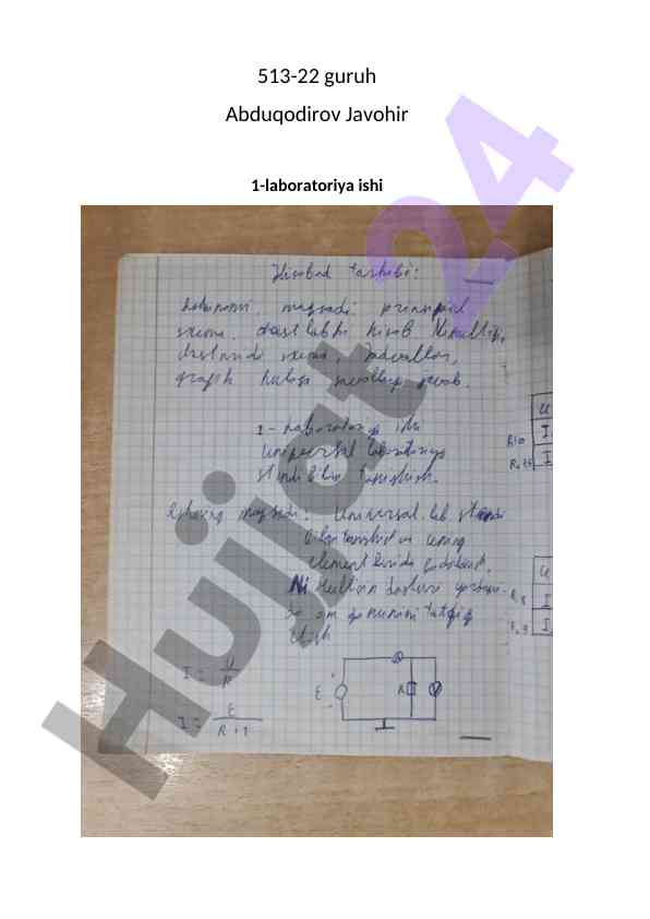 Laboratoriya ishlari uchar qoning sifatini tekshirish