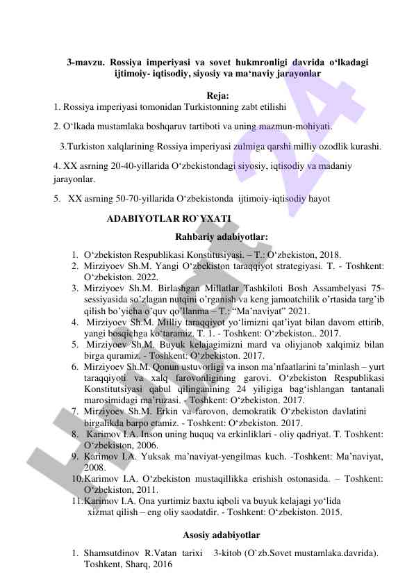 Ijtimoiy-iqtisodiy jarayonlar o‘zbekistonda