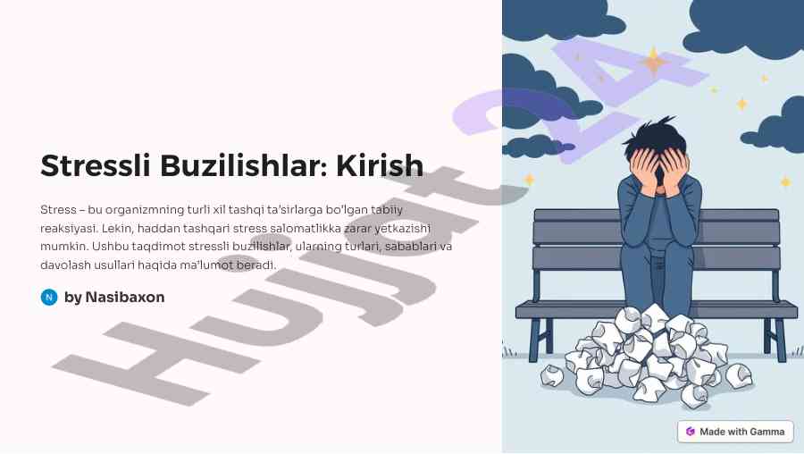 Stressli buzilishlar: turlari va davolash usullari