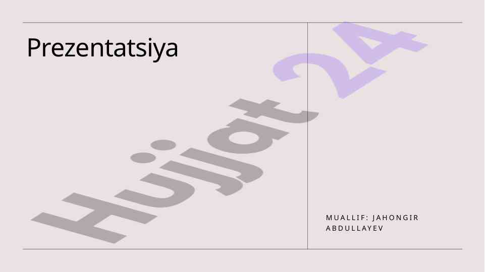 Taqdimotlar o'quv jarayonida samaradorlikni oshirish