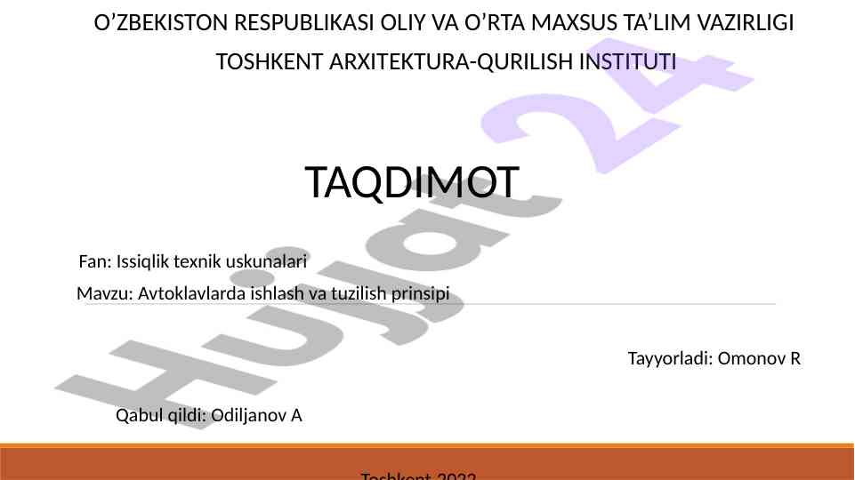 Avtoklavda beton ishlash va tuziilishi prinsipi