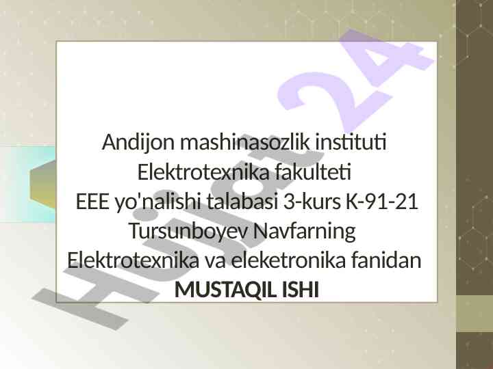 Asinxron motor tezligini qo‘shimcha qarshiliklar bilan rostlash