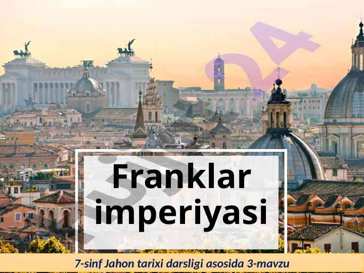 Frank qirolligi va buyuk karl tarixi