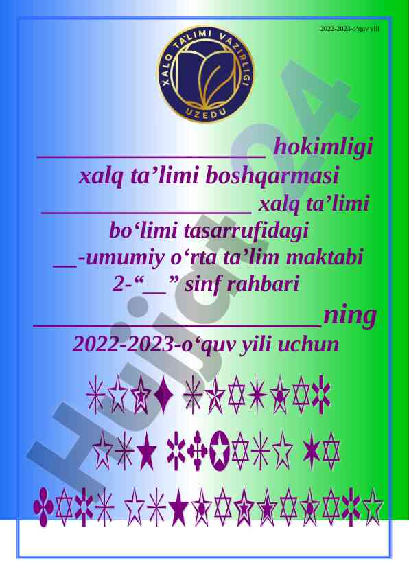 Bolalar tarbiyasi va ta'lim tizimini rivojlantirish