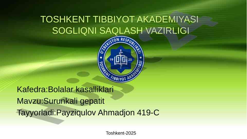 Surunkali gepatit: etiologiya va patogenez
