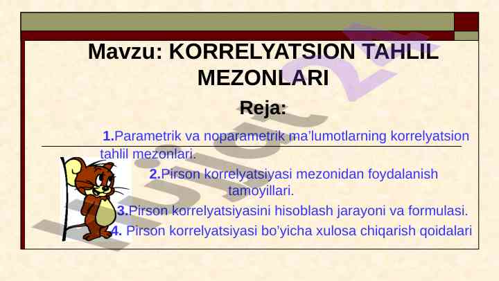 Kvadrant tahlilining asosiy khususiyatlari