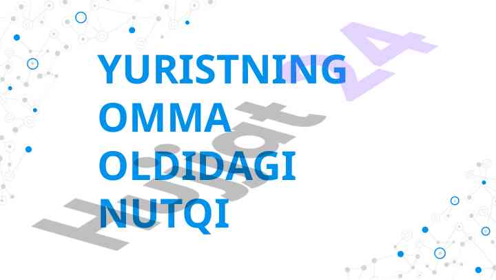 Yurist nutqiga tayyorlanish bosqichlari