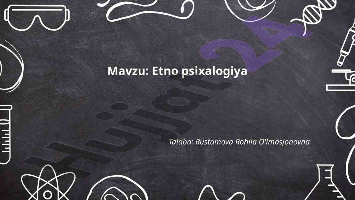 Etnopsixalogiyaning Kelib Chiqishi Va Rivojlanishi