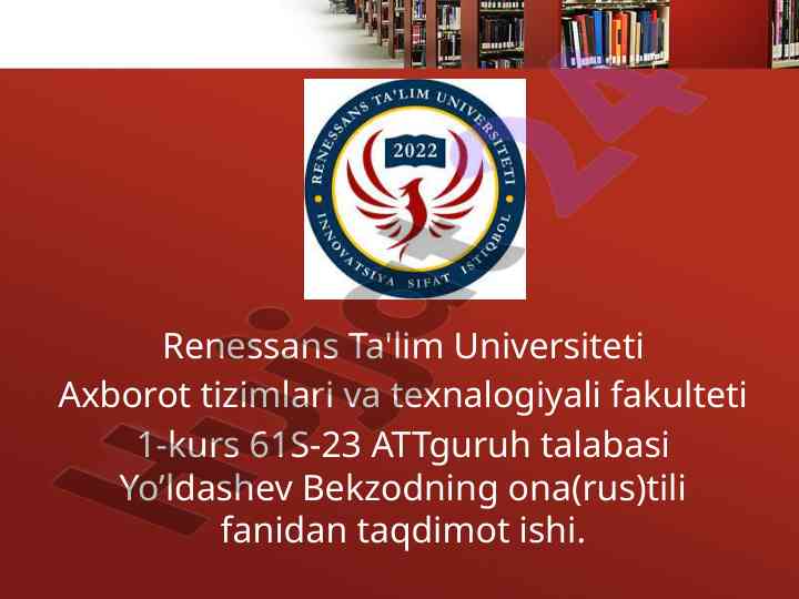 Ilmiy usul va xususiyatlari bo'yicha taqdimot