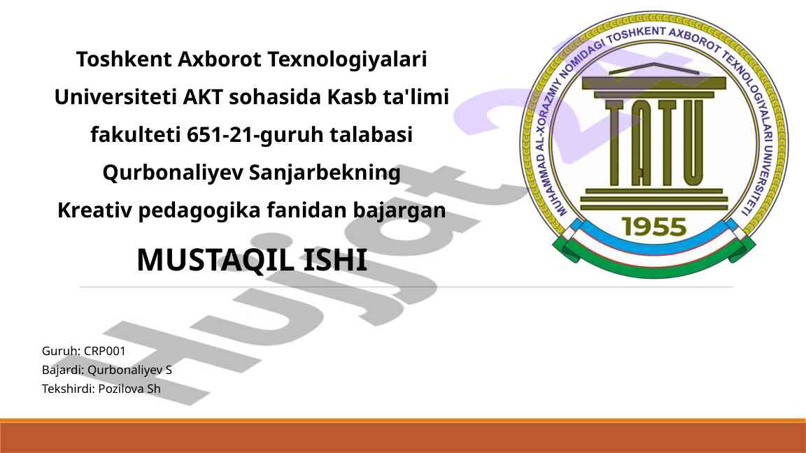 Raqamli texnologiyalar va kreativ pedagogika