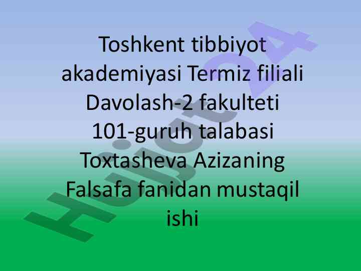 Markaziy osiyoda a.temur davridagi falsafiy qarashlar