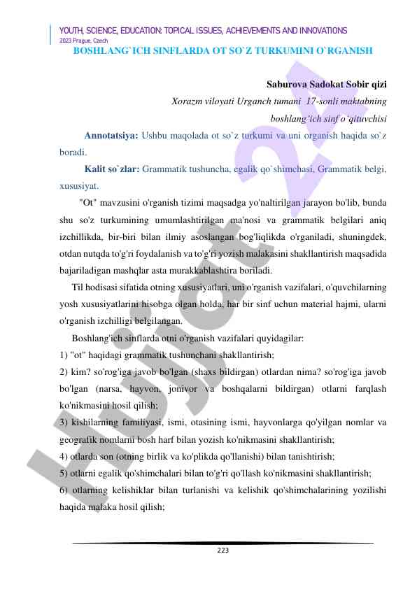 O‘t so‘z turkumini o‘rganish usullari 2023