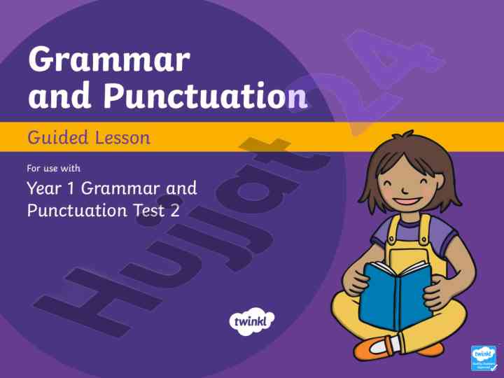 Grammar and punctuation test questions