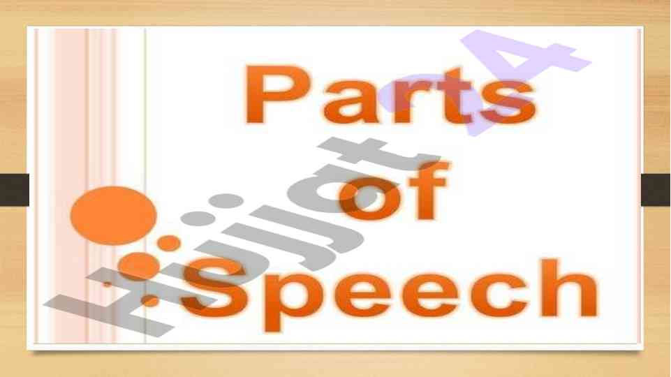 Understanding parts of speech in english grammar