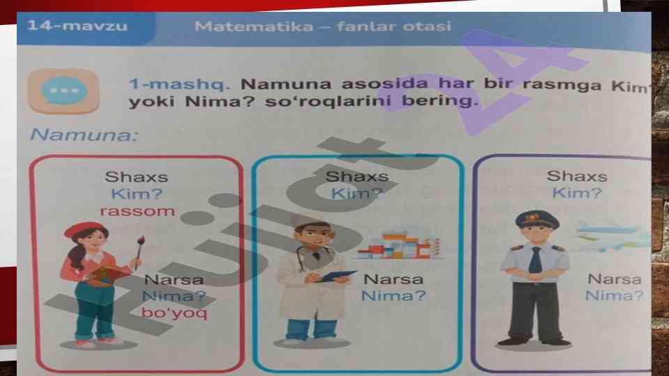 Bo’yoqlar va dori vositalari haqida tadqiqot