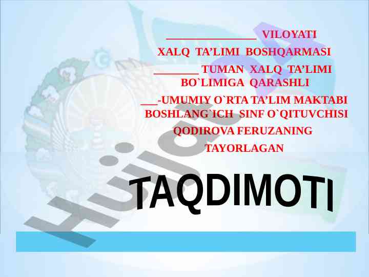 Mustaqillik bayrami haqida taqdimot