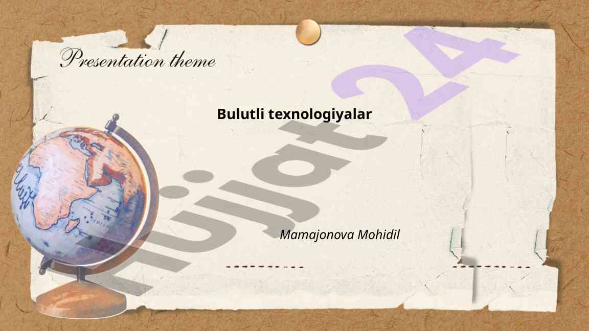 Bulutli texnologiyalar va ularining afzalliklari