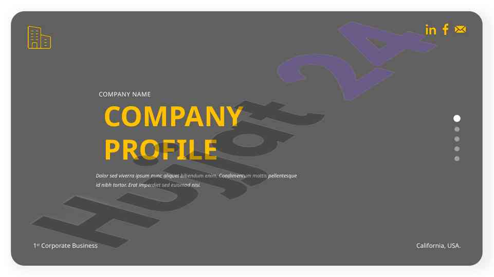 Corporate business company profile overview