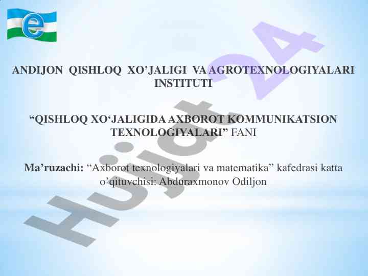 Elektron hukumat va interaktiv xizmatlar