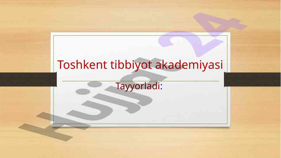 Xirurgik infeksiyaning tushunchasi va oldini olish