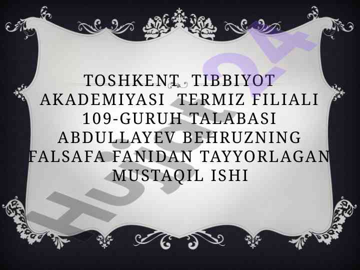 Falsafiy dunyoqarashning o’z-o’zini anglashdagi roli