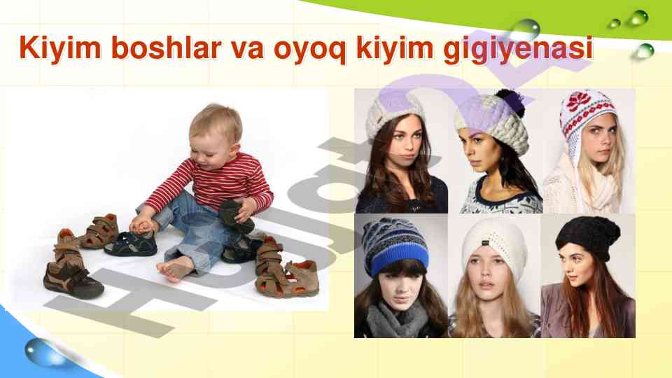 Kiyim va poyafzal gigiyenasi talablari