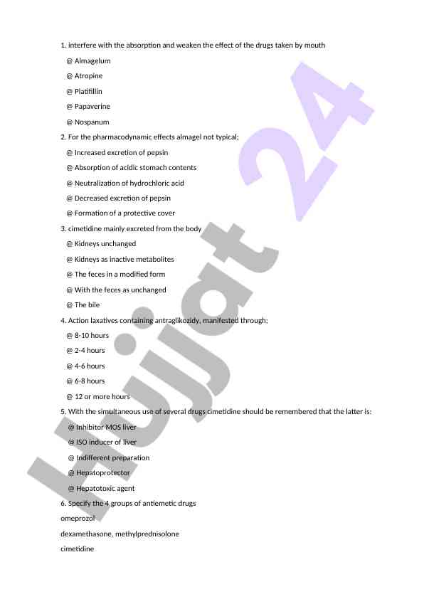 Pharmacological effects and drug interactions