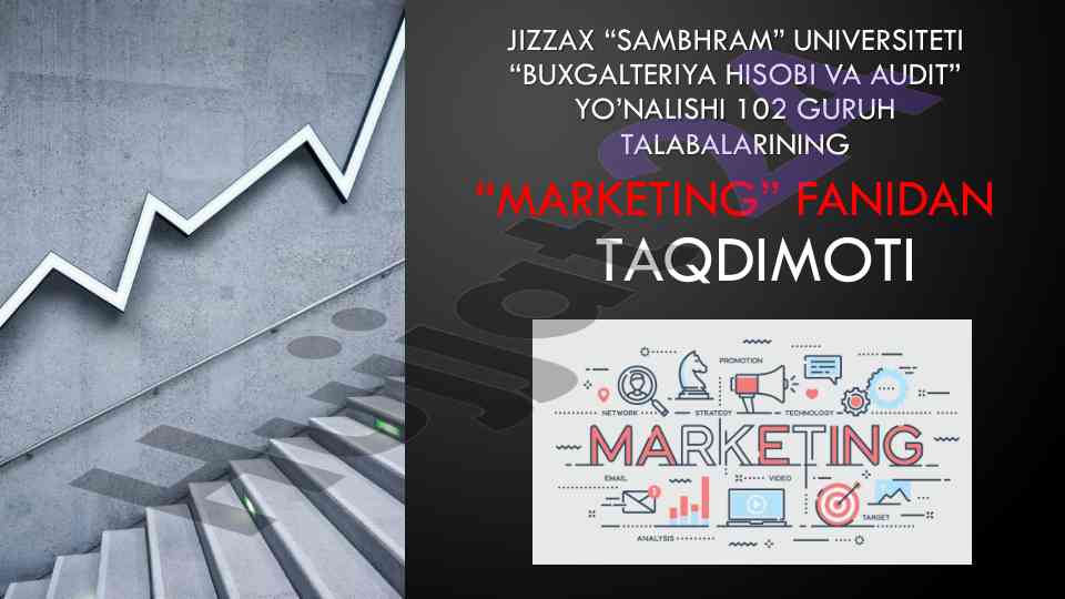 Marketing tushunchasi va uning mohiyati