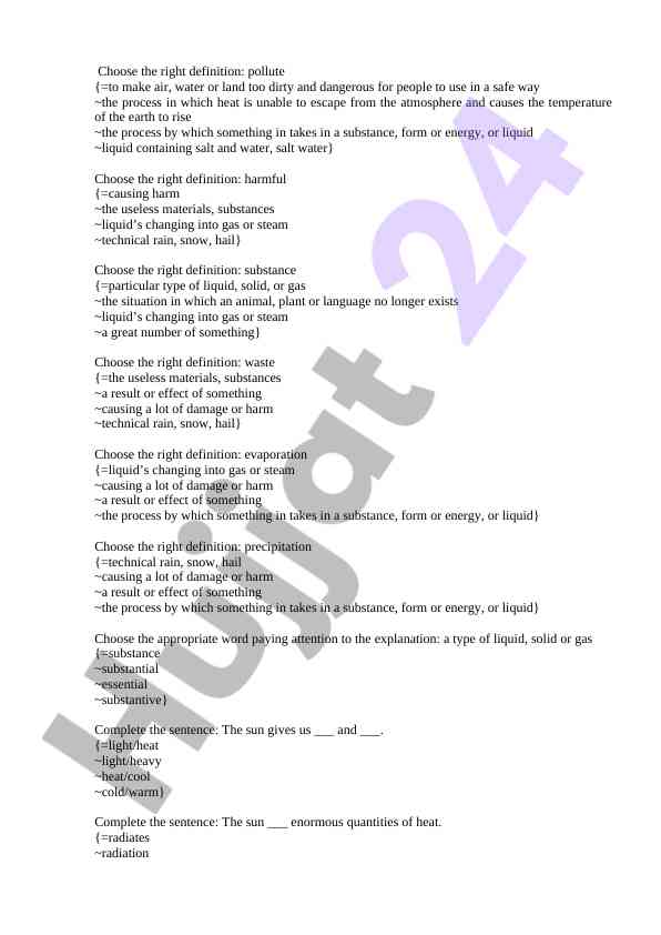 Environmental terms definitions and explanations