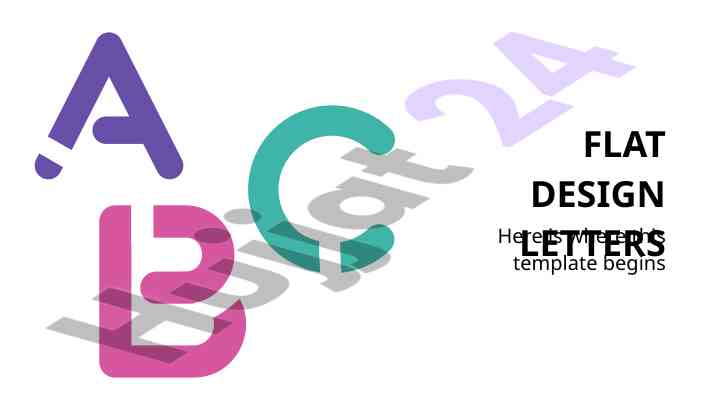 Flat design letters in astronomy education