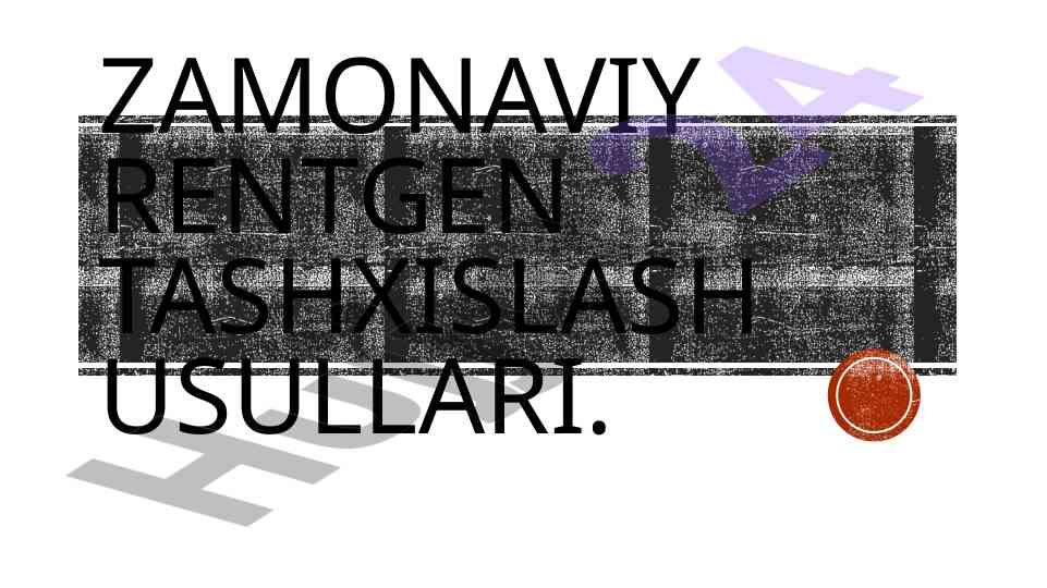 Zamonaviy rentgen tashxislash usullari apikal periodontit