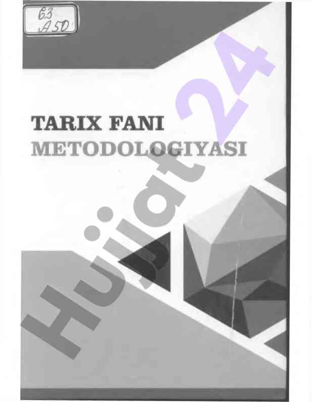 Tarix fani metodologiyasi o‘quv qo‘llanmasi