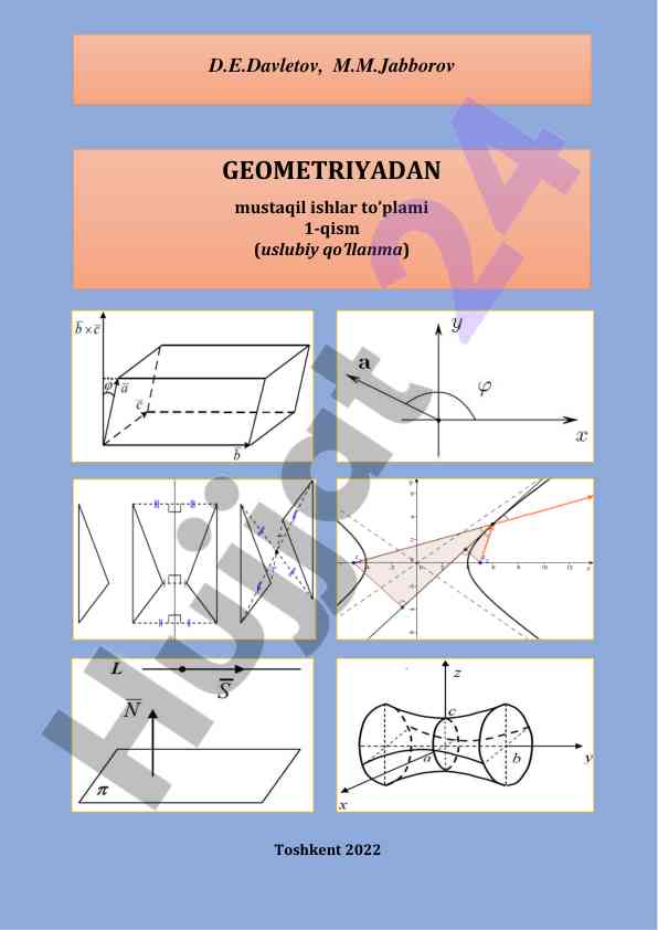 Geometriyadan mustaqil ishlar to'plami 1-qism