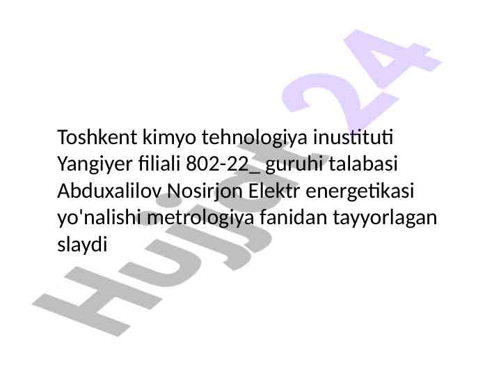 Standartlash to'g'risidagi o'zbekiston respublikasi qonuni
