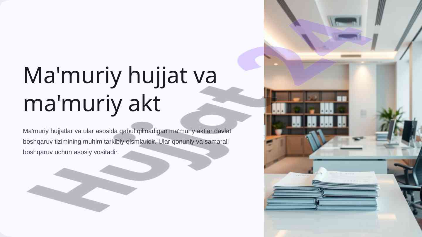 Tuzish va rasmiylashtirish talablari bo'yicha qo'llanma